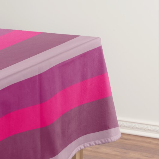 Summer Mood Pink Mauve Paarse Magenta lijnen Tafelkleed (Voorbeeld)