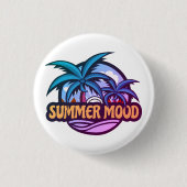 Summer Mood Ronde Button 3,2 Cm (Voorkant)