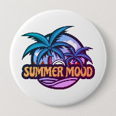 Summer Mood Ronde Button 4,0 Cm (Voorkant)