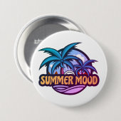 Summer Mood Ronde Button 7,6 Cm (Voorkant /achterkant)