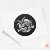 Summer Mood Ronde Sticker (Envelop)