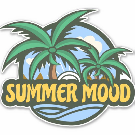 Summer Mood Sticker (Voorkant)