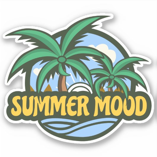 Summer Mood Sticker (Voorkant)