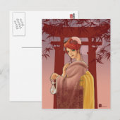Summer Moon briefkaart (Voorkant / Achterkant)