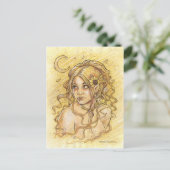 Summer Moon Briefkaart (Staand voorkant)