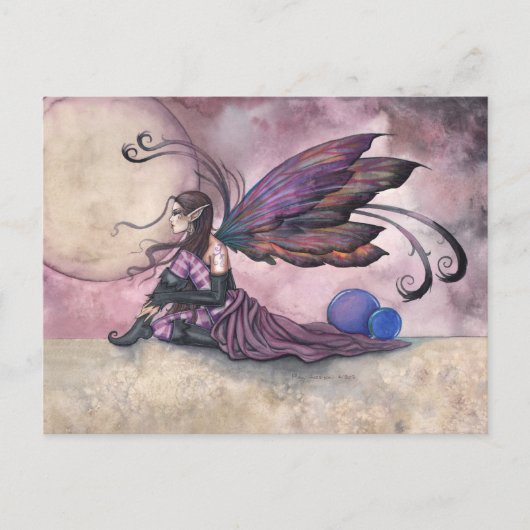 Summer Moon Fairy Briefkaart beroemd gemaakt door (Voorkant)