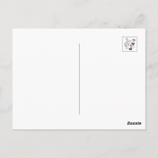 Summer Morning Glory Garden Briefkaart (Achterkant)