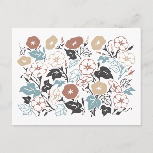 Summer Morning Glory Garden Briefkaart (Voorkant)