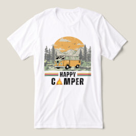 Summer Mountain Adventure Camper Natuur Tri-Blend Shirt