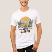 Summer Mountain Adventure Camper Natuur Tri-Blend Shirt (Voorkant)