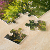 Summer Mountain Lake Reflection Puzzle Legpuzzel (Zijkant)