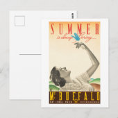 Summer Mt. Buffalo Australia Vintage Poster 1936 Briefkaart (Voorkant / Achterkant)