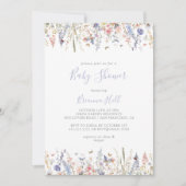 Summer Multicolor Wildflower Baby shower Kaart (Voorkant)