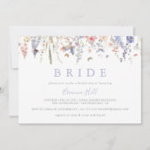 Summer Multicolor Wildflower Bride Vrijgezellenfee Kaart (Voorkant)