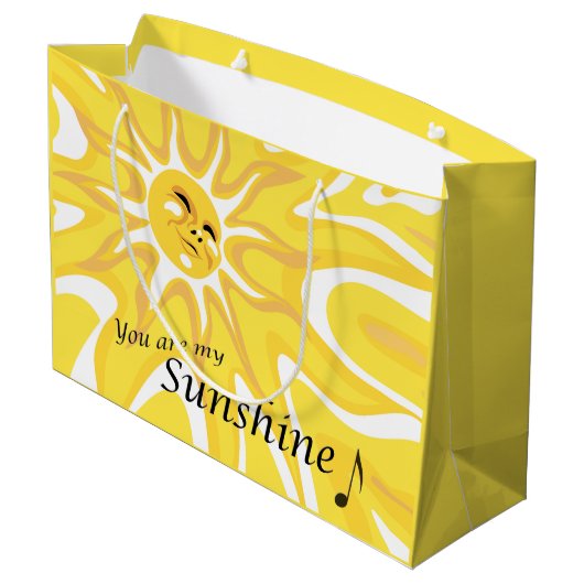 Summer My Sunshine Lg Gift Bag Large Cadeautasje (Achterkant Gekanteld)