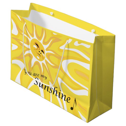 Summer My Sunshine Lg Gift Bag Large Cadeautasje (Voorkant Gekanteld)