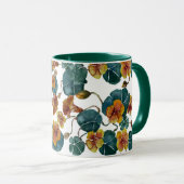 Summer Nasturtiums Two-Tone Coffee Mok (Voorkant rechts)