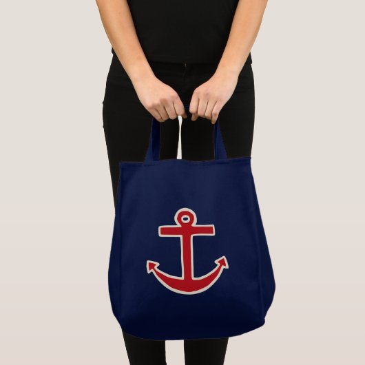 Summer Nautical Anchor Cruise Tas Beach Bag (Voorkant (product))