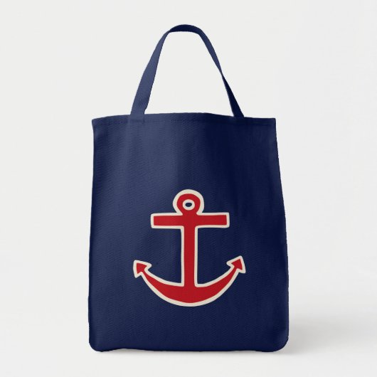 Summer Nautical Anchor Cruise Tas Beach Bag (Voorkant)