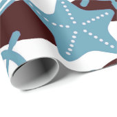 Summer Nautical Pattern Cadeaupapier (Rol Hoek)