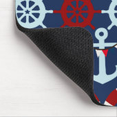 Summer Nautical Theme Anchors Sail Boats Helms Muismat (Hoek)