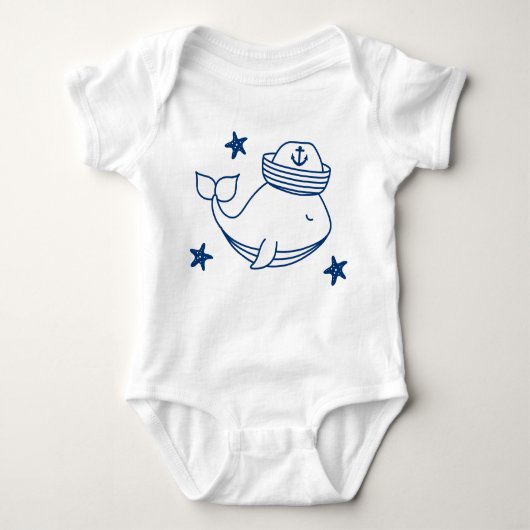 summer nautical theme boy  romper (Voorkant)