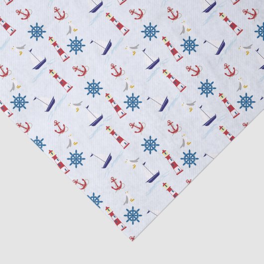 Summer Nautical Tissuepapier (Detail)