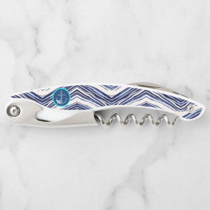 Summer Navy Blue Boat Popular Stripes Collectie Kurkentrekker