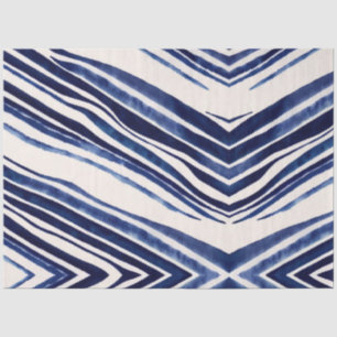 Summer Navy Blue Boat Popular Stripes Collectie Tissuepapier