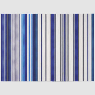 Summer Navy Blue Boat Trendy Stripes Collectie Tissuepapier