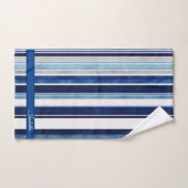 Summer Navy Blue Popular Boat Stripes Collectie Bad Handdoek (Handdoek)