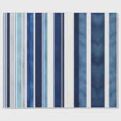 Summer Navy Blue Popular Boat Stripes Collectie Cadeaupapier (Vlak)