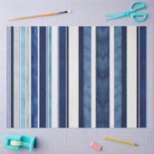 Summer Navy Blue Popular Boat Stripes Collectie Tissuepapier (Craft)