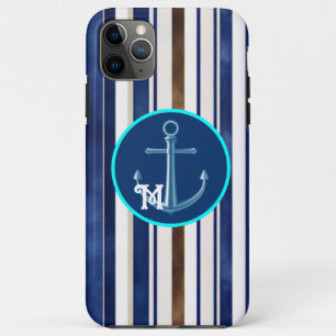 Summer Navy Blue Trendy Boat Stripes Collectie Case-Mate iPhone Case