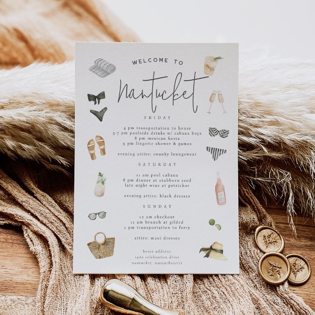 Summer Neutrals Bachelorette Weekend Itinerary (Creator heeft geüpload)