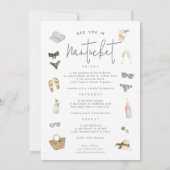 Summer Neutrals Bachelorette Weekend Itinerary & Kaart (Achterkant)