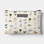 Summer Neutrals Personalized Beach Vacation Etui (Voorkant)