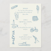 Summer New England huwelijksmenu Menu (Voorkant)