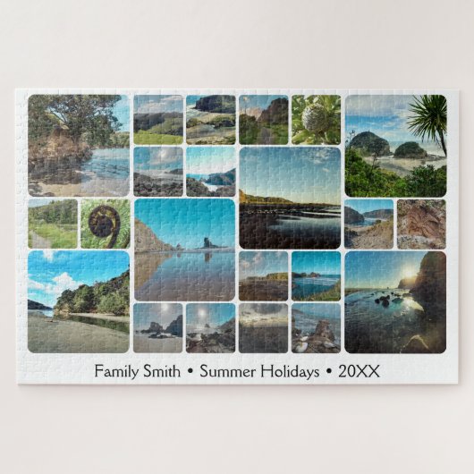 Summer New Zealand Travel Souvenir Photo Collage Legpuzzel (Horizontaal)