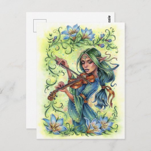 Summer Night Fiddler Briefkaart (Voorkant / Achterkant)