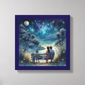 Summer Night Love Canvas Afdruk (Voorkant)