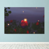 Summer Nightlights Canvas Print (Insitu (Houten vloer))
