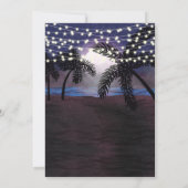 Summer Nights Beach Wedding Kaart (Achterkant)