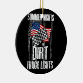 Summer Nights Dirt Track Lights Racing Motocross Keramisch Ornament (Rechts)
