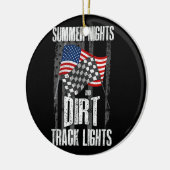 Summer Nights Dirt Track Lights Racing Motocross Keramisch Ornament (Links)