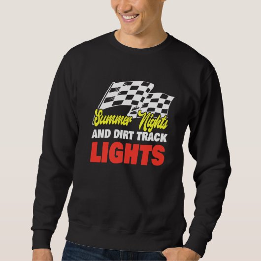 Summer Nights en Dirt Track Lights Racing Trui (Voorkant)