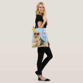 Summer Norfolk Terrier Canvas tas (Op model)