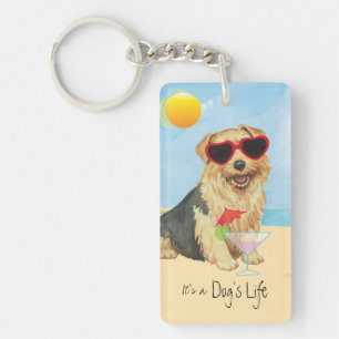 Summer Norfolk Terrier Sleutelhanger