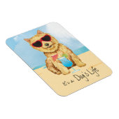 Summer Norwich Terrier Magnet Magneet (Rechterzijde)