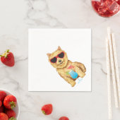 Summer Norwich Terrier Napkins Servet (Insitu)